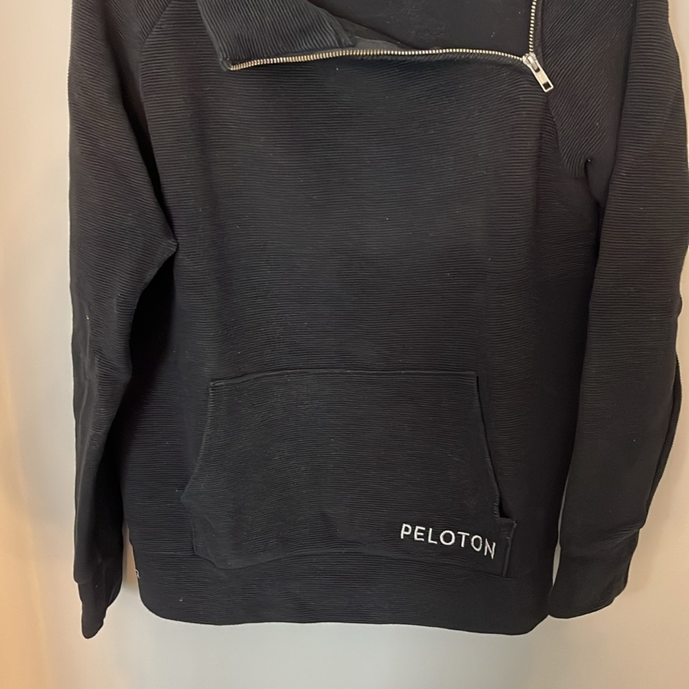 Lightly Worn Peloton Black Pullover - S - image 3